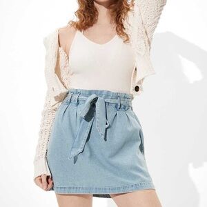 American Eagle Denim Paperbag Skirt NWT